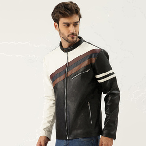 Nouvelle veste originale en cuir PU de luxe de haute qualité pour hommes avec logo personnalisé à bas prix - Product Image 3