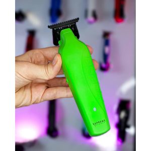 Tondeuse à cheveux sans fil DLC T Blade pour hommes, autonomie de 210 minutes, tondeuse à barbe, lame en acier inoxydable vert acide, batterie - Product Image 2