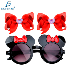 Juego de 2 Lazos para el Cabello con Detalle de Lazo y Lentes UV400, Accesorios para el Cabello con Orejas de Ratón - Product Image 1