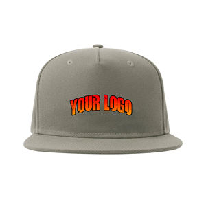 Gorra de béisbol Unisex de 6 paneles de algodón 100% con logotipo bordado en 3D personalizado de calidad superior, sombrero de 5 paneles de Hip Hop de Color sólido con ala plana - Product Image 1
