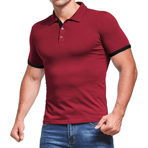 Top meilleure qualité nouveau Style été 100% coton décontracté confortable Streetwear léger col polo manches courtes hommes T-Shirt - Product Image 6