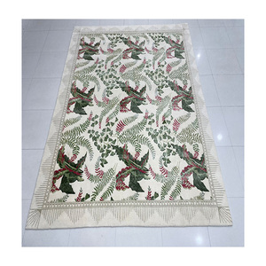 Floral coloré zone à très fort trafic maison hôtel décor intérieur chat chien projet amical NZ laine soie personnalisé tapis sur mesure tapis - Product Image 1