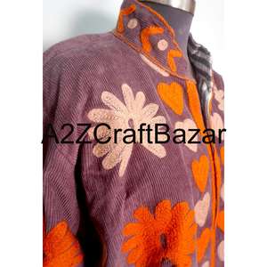 Chaqueta Cotrise Bordada Premium al por Mayor, Estilo Étnico, Regular, Otoño Invierno, Transpirable, No Tejida, Ropa Exterior Tradicional de Moda - Product Image 3