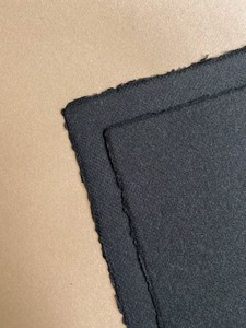 เครื่องเขียนกระดาษทำมือมีขอบสีดำสำหรับงานแต่งงานงานวิจิตรศิลป์ที่มีการพิมพ์ยูวีและออฟเซ็ตดีไซน์นางฟ้ามีสไตล์ - Product Image 3