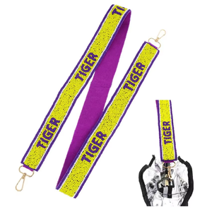 Sangle de sac en perles de rocaille brodées, sangle de sac à main perlée pour femmes et filles, sacs fourre-tout, pochettes, accessoire de mode fait main - Product Image 4