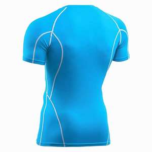 Chemises de compression à manches courtes pour hommes, rashguard MMA, chemise d'entraînement BJJ, vêtements de sport à séchage rapide, impression par sublimation OEM - Product Image 4