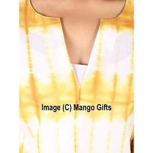 Túnica de Verano para Mujer, Tie-Dye, 100% Algodón, Cuello en V, Estilo Casual, Estampado Moderno, Tejido Transpirable, Ropa Hippie, Decoración con Logotipo - Product Image 4