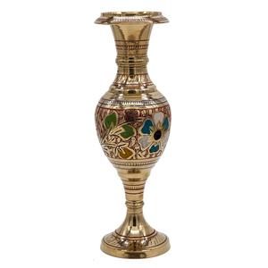 High Quality Brass <b>Vintage</b> Arabic Flower <b>Vase</b> Engraved With Polish Finished For Tabletop Home Decor And Table Decoration - Product Image 1