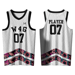 Ensembles d'uniformes de basket-ball sans manches à col en V pour hommes W4G personnalisés, 100 % polyester, évacuation de l'humidité, séchage rapide, livraison directe d'usine - Product Image 6