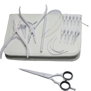 ชุดอุปกรณ์ต่อผมไมโครหมึกสีทองชุดอุปกรณ์ต่อผมแบบเทปสำหรับต่อผมติดโลโก้ออกแบบได้ตามต้องการ - Product Image 2