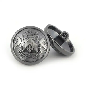 Boutons en alliage de zinc bronze à motif unique de haute qualité pour projets d'uniformes personnalisés, écologiques, lisses, utilisation professionnelle - Product Image 1