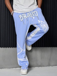 Wholesale 26 Colors High Quality Heavy Weight 350G Unisex <b>Hip</b> Hop Sweatpants Women Loose Fit Custom Printing Embroidery Logo - Product Image 3