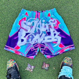 2024 Wholesale Custom Logo Men's <b>Shorts</b> Polyester 3d Printed Embroidery <b>Women</b> Gym Running Men Custom <b>Basketball</b> <b>Shorts</b> - Product Image 2