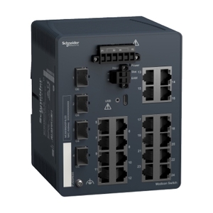 Switch di Rete Gestito SCHNEIDER ELECTRIC MCSESM243F4LG0 Modicon a 20 Porte in Rame con 4 Gigabit SFP - Product Image 1