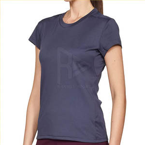 Camisetas de mujer, Camiseta de algodón liso en blanco para mujer, camiseta de manga corta con cuello redondo para mujer, camiseta informal de verano de alta calidad con estampado personalizado - Product Image 3