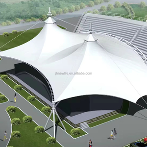 Grand Toit De Stade PVDF Structure De Membrane De Traction Court De Tennis Cour De Cricket Ville Stade Couverture De Toit Conception à Vendre - Product Image 1