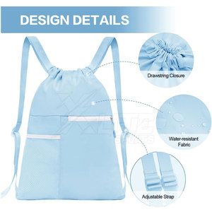 Bulk Supply Premium Foldable <b>Drawstring</b> Gym <b>Bag</b> with Reinforced Stitching Polyester Lining Smart Safety for Gym & Fitness Use - Product Image 3
