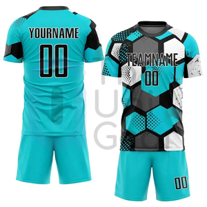 Maillots de football respirants et légers en polyester 100% de haute qualité, shorts, ensembles d'uniformes d'équipe, nouveauté - Product Image 5