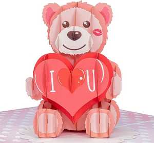 Thiệp chúc mừng ngày lễ tình nhân 3D bằng giấy tôi yêu bạn ngày lễ tình nhân - Product Image 1