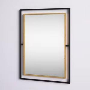 Miroir mural moderne en métal rond et élégant pour la décoration de la maison, verre haut écologique, couleur personnalisée, meilleur vendeur - Product Image 6