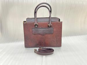 กระเป๋าหนังแท้ลายจระเข้สไตล์วินเทจสำหรับผู้หญิง พร้อมซิปปิด สายสะพายเดี่ยว รับสั่งทำสีและขนาด - Product Image 5