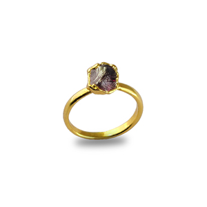 Anillo de tanzanita Natural, Plata de Ley 925, oro de Vermeil, piedra rugosa, oro electrochapado, GEMA, Plata de ley - Product Image 5