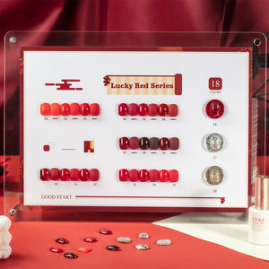 ZRKGEL 18 Couleurs de vernis à ongles gel <span class=keywords><strong>rouge</strong></span> vin pur, paillettes, collection de gel UV, fabricant d'usine, vente en gros, <span class=keywords><strong>manucure</strong></span> de fête, mariage - Product Image 6