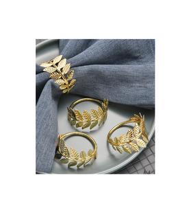 Handmade Elegant Metal Napkin Ring for Modern <b>Rustic</b> <b>Farmhouse</b> Style Wedding Party <b>Dining</b> <b>Table</b> Decoration - Product Image 1