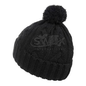 Custom Design Jacquard Knit Bobble <b>Beanie</b> Hat <b>Wool</b> Acrylic Winter Bobble Hat Custom Size Bobble Hat - Product Image 3