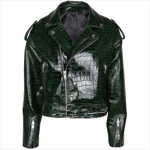 เสื้อแจ็คเก็ตหนังแท้ลายหนังจระเข้ทันสมัย คุณภาพสูง สวมใส่สบาย มีสไตล์ อุ่น ระบายอากาศได้ดี ทนทาน สำหรับผู้ชาย - Product Image 5