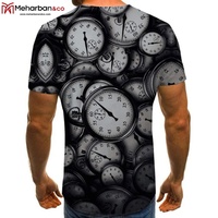 Nouveau T-shirt décontracté pour homme 2026, tricoté, mode estivale, à manches courtes, col rond, motif visuel personnalisé par sublimation, coupe oversize