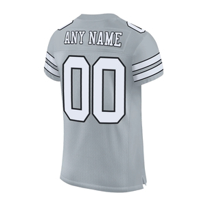 Top Quality American Football Jersey <b>Light</b> Gray Color V <b>Neck</b> Half Sleeve American Football Jersey For Football Shirts - Product Image 2