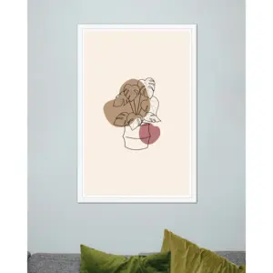 กรอบรูปไม้ตกแต่งสีขาว ขนาด 60 x 90 ซม. ลายไม้ไผ่และผ้าแคนวาส รูปทรงสี่เหลี่ยม พร้อมกระจก สำหรับใส่รูปถ่ายขนาด A4 แบบแขวน - Product Image 4