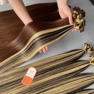 Extensions de cheveux humains 100% vierges de qualité russe, double trame, pointe plate, cheveux naturels du Vietnam - Product Image 2