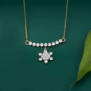 Collier pendentif en diamant de laboratoire rond de 1,37 ct de qualité supérieure, or jaune, pour elle, bijoux élégants, fournisseur en gros - Product Image 5