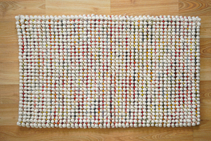 พรมผ้าฝ้ายโบฮีเมียนทอมือขนาด50x80ซม. หรูหราพรมบ้านลายดอกไม้ผ้ากำมะหยี่เครื่องผลิตคุณภาพสูงพื้นที่ของคุณ - Product Image 3
