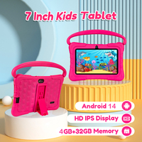 7 pouces enfants tablette 4GB 32GB enfants tablette Pour Enfant pré-installé application éducative Android 14 tablette pour garçons filles cadeau