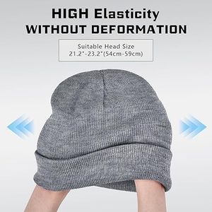 2025 New Design <b>Wool</b>/Cotton Breathable Waterproof Jacquard Hand Knitted Unisex Adult <b>Beanie</b> <b>Hats</b> OEM Service Wholesale Custom - Product Image 3