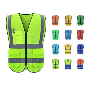 Gilet de travail de sécurité réfléchissant coloré haute visibilité travail de construction de sécurité vêtements réfléchissants de sécurité respirants - Product Image 4