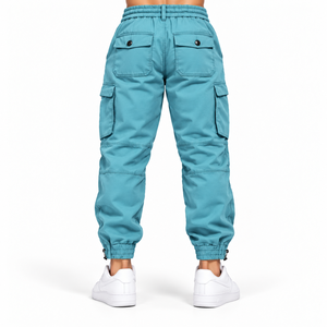 <b>Men's</b> Outdoor <b>Cargo</b> <b>Joggers</b> with Functional Side Pockets Adjustable Drawstring Waist and Cuffed Hem - Product Image 6