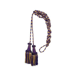 Cordón de cinctura blanco y dorado hecho en fábrica para cordón litúrgico cruzado, cordón de cinctura hecho a mano para Decoración - Product Image 3