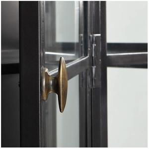 Vitrina de Almacenamiento de Vidrio Negro Premium, Madera de Mango Sólida, Moderna, Resistente al Agua, Ecológica, Duradera y Versátil para Cocina - Product Image 6