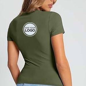 Camiseta para mujer 95% poliéster, 5% Elastano Camisetas Jersey Relaxed-Fit T shirt - Product Image 3