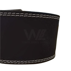 Ceinture de soutien en cuir de vachette robuste antidérapante avec boucle à levier en acier pour hommes et femmes, idéale pour la musculation, l'haltérophilie et le bodybuilding - Product Image 5
