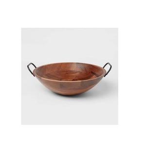 Juego de 3 mesas de madera maciza de alta calidad, artículos de cocina, mesa de comedor, cuenco de madera de mango, decoración del hogar - Product Image 2