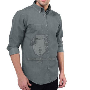 Vente directe d'usine, prix bas, chemise en jean pour hommes, best-seller, nouveau design, chemise en jean en vente en ligne - Product Image 4