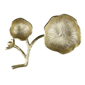 ชามตกแต่งโลหะสีทองทำด้วยมือดีไซน์ทันสมัยไม่เหมือนใครเหมาะสำหรับของว่างผลไม้หรือตกแต่งบ้านงานฝีมือจากอินเดีย - Product Image 6