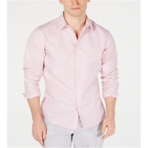 Camicia Casual da Uomo Inc 100% Cotone Popeline Antipiega Taglia XXL-3XL Rosa - Product Image 2