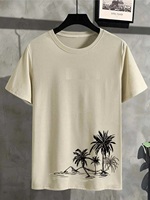T-shirts sportifs à col rond en tricot, impression personnalisée, 100% coton, manches courtes, respirants, écologiques, confortables pour l'été