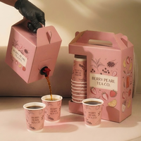 Gobelet en papier à double paroi imprimé jetable pour boissons chaudes, logo personnalisé accepté, gobelet en papier de 8/12/16/20 oz pour café et boissons chaudes